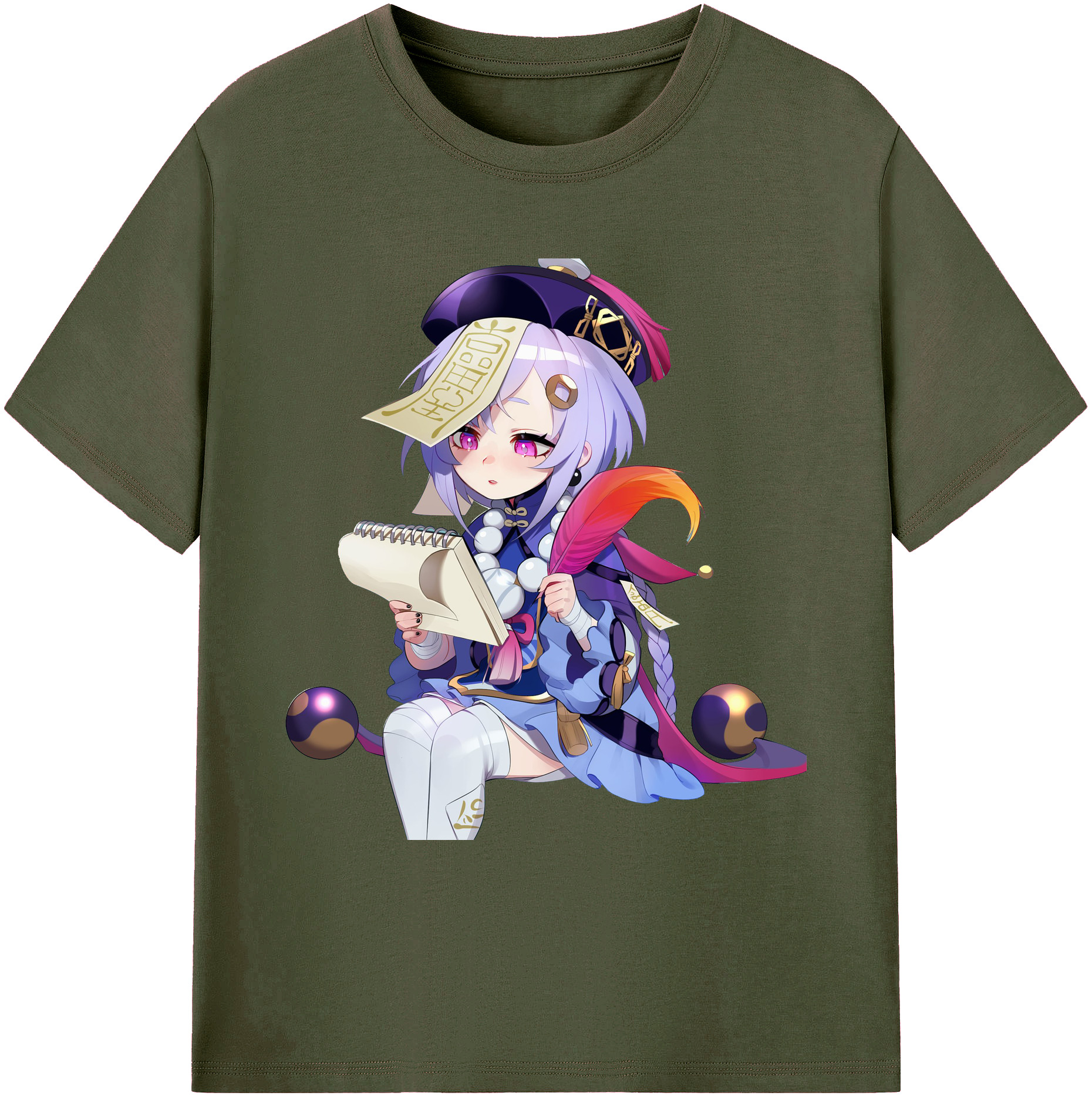 げんし神 七七 なな  genshin Nana 綿100％ メンズ半袖Tシャツ｜肌触りやわらか＆通気性